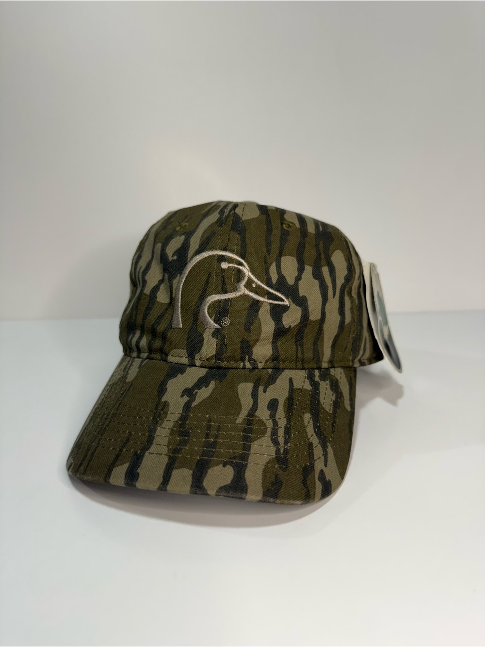 Ducks Unlimited Mossy Oak Camo Hunting Cap Adjustable Hat Embroidered Logo NWT